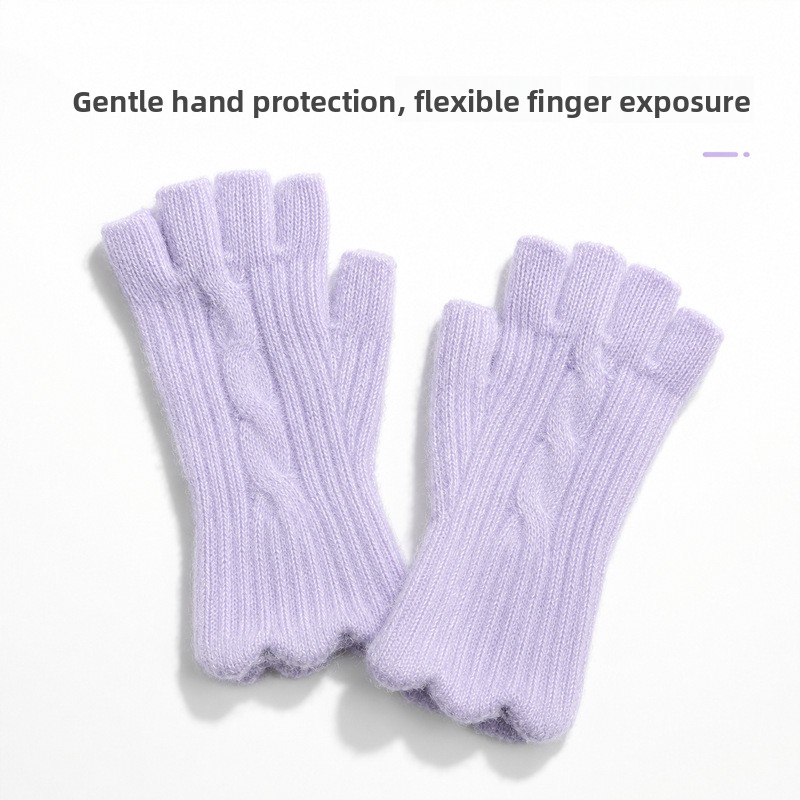 Women's Warmth Knitted Alpaca  - Wool Glove Lined 评论和价格