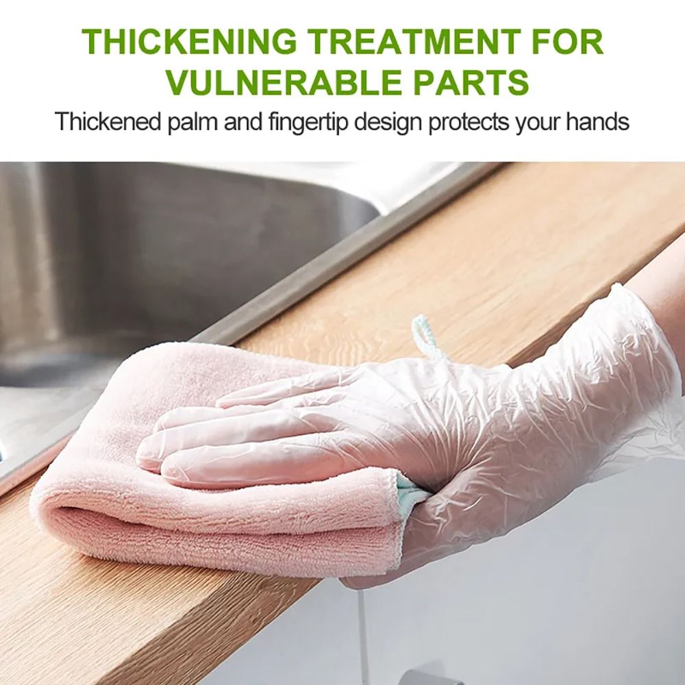 100Pcs Household Acid Work Saf - Latex Disposable Glove 评论和价格