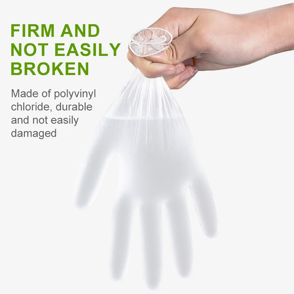 100Pcs Household Acid Work Saf - Latex Disposable Glove 评论和价格
