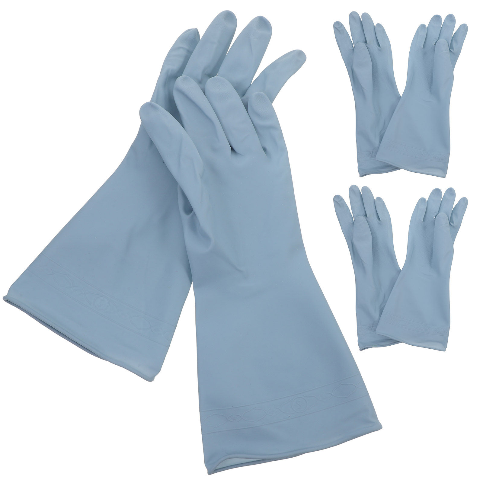3Pairs Long Dishwashing Gloves - Dish Glove Rubber 评论和价格