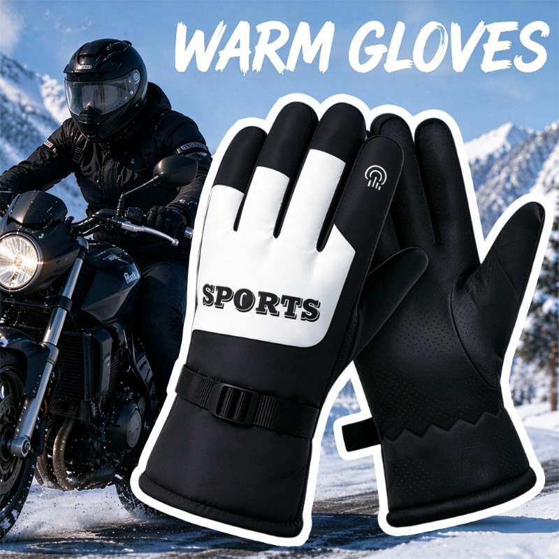Winter Motorcycle Gloves Outdo - Ski Glove Waterproof 评论和价格