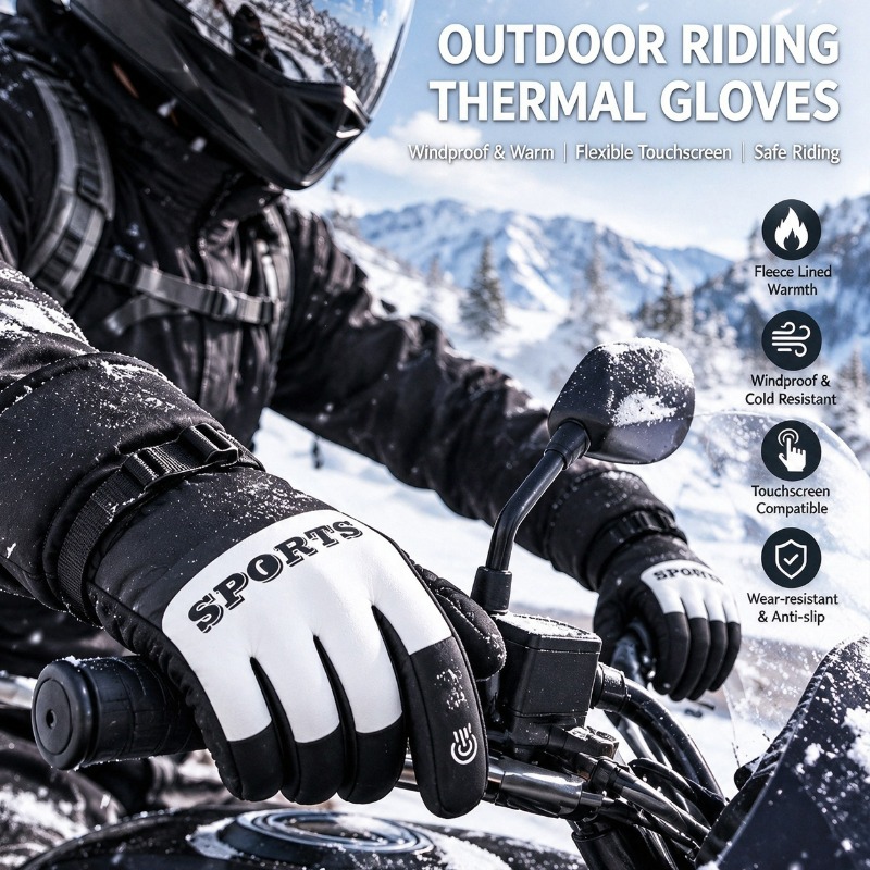 Winter Motorcycle Gloves Outdo - Ski Glove Waterproof 评论和价格